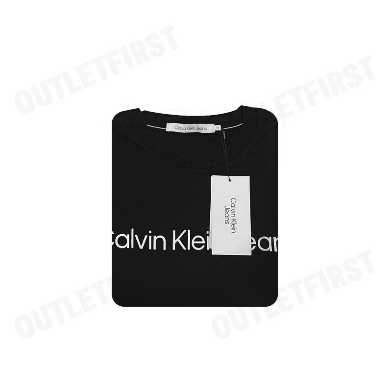 CALVIN KLEIN JEANS INSTITUTIONAL LOGO CLASSIC T-SHIRT COLOR BLACK CODE: J321612 BEH