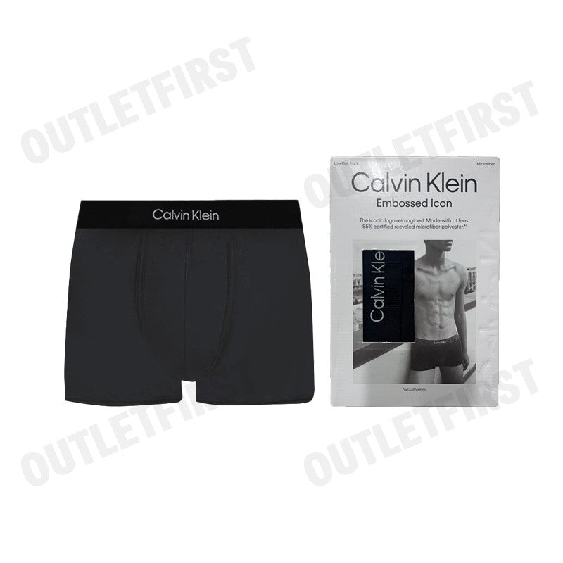 CALVIN KLEIN รุ่น ESTABLISHED ICON LOW RISE TRUNK CODE: NB3321O UB1 กางเกงชั้นในผู้ชาย กางเกงบ๊อกเซอร์ กางเกงในสีดำ