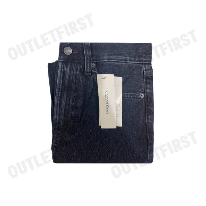 CALVIN KLEIN JEANS MEN'S SIGNATURE 90S STRAIGHT FIT COLOR BLUE BLACK CODE: 40EM716 EF7