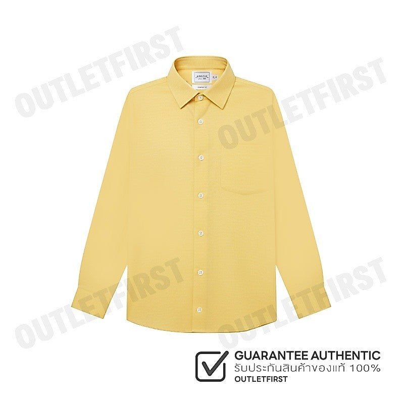 ARROW รุ่น MEN'S PREMIUM COLLECTION COMFORT FIT SHIRT CODE: MAPC703S4BSYE เสื้อเชิ้ต เสื้อแขนยาว เสื้อผู้ชาย