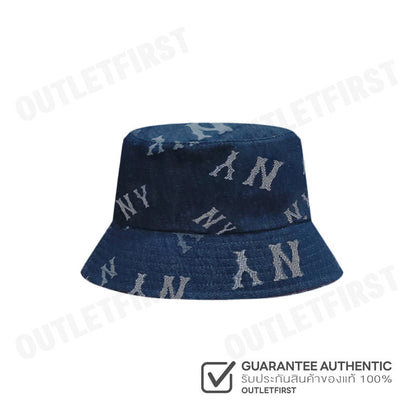 MLB รุ่น DENIM COOPERS MEGA LOGO NEW YORK YANKEES CODE: 3AHTDP24N 50INS หมวกบักเก็ต หมวกเฟร๊ปเป้ หมวกเอ็มแอลบี