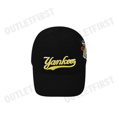 MLB รุ่น NEW YEAR SNAKE STRUCTURED BALL CAP MODEL CODE: 3ACPQ015N 50BKS หมวกแก็ป หมวกเบสบอล หมวกสีดำ