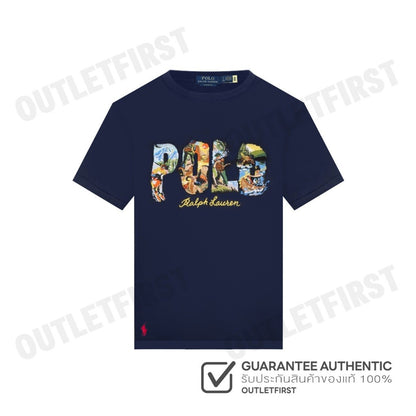 POLO RALPH LAUREN รุ่น S STEECLSML SHORT SLEEVE T-SHIRT 16/1 JERSEY CODE: 710934738001 เสื้อยืด เสื้อคอกลม เสื้อแขนสั้น