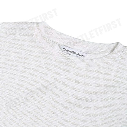 CALVIN KLEIN JEANS รุ่น WOMEN'S T-SHIRTS CODE: J223169 0K9 เสื้อยืดคอกลม เสื้อผู้หญิง แขนสั้น
