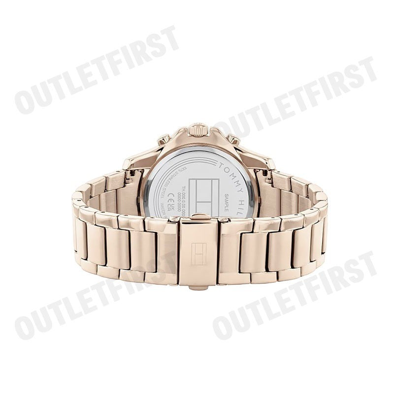 TOMMY HILFIGER รุ่น MULTIFUNCTION DIAL STAINLESS STEEL STRAP WATCH CODE: TH1782572 นาฬิกาข้อมือ ผู้หญิง นาฬิกาโรสโกลด์
