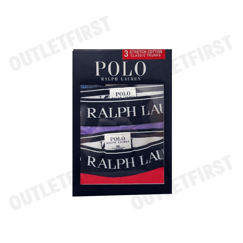 POLO RALPH LAUREN รุ่น STRETCH COTTON 3 CLASSIC TRUNKS CODE: 714830299111 กางเกงชั้นใน กางเกงขาสั้น กางเกงในผู้ชาย
