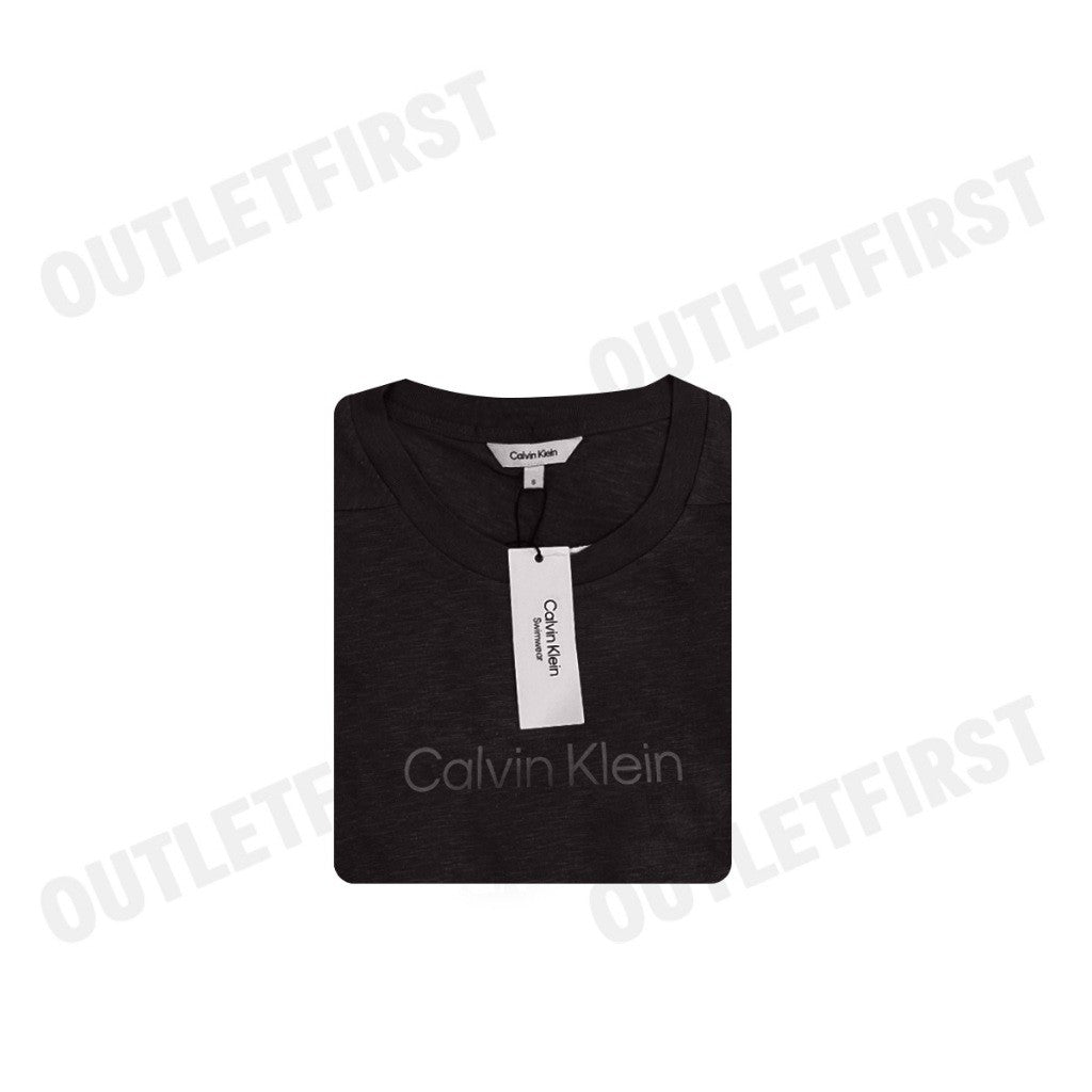 CALVIN KLEIN SWIMWEAR รุ่น MEN'S SHORT SLEEVE T-SHIRT CODE: KM00960 BEH  เสื้อยืดคอกลม เสื้อแขนสั้น เสื้อผู้ชาย