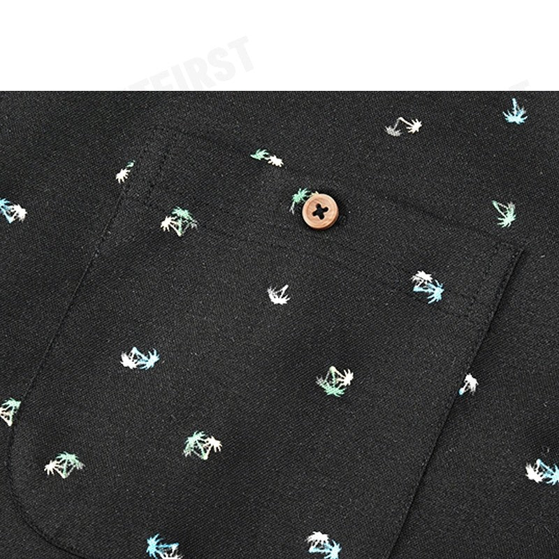 G2000 รุ่น MEN CLOTHING COTTON OXFORD PALM TREE PRINTED SHIRT SMART FIT CODE: 41120432 96 เสื้อเชิ้ตแขนยาว เสื้อเชิ้ต