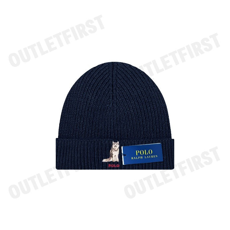 POLO RALPH LAUREN รุ่น HUSKY DOG BEANIE CODE: 449959442002 หมวกบีนนี่ หมวกไหมพรม หมวกโปโล