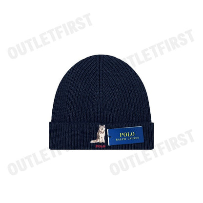 POLO RALPH LAUREN รุ่น HUSKY DOG BEANIE CODE: 449959442002 หมวกบีนนี่ หมวกไหมพรม หมวกโปโล
