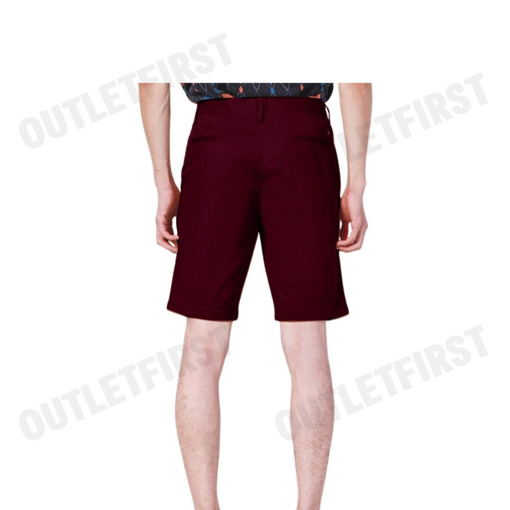 JOHN HENRY รุ่น MEN'S SLIM FIT SHORTS PANT (BURGUNDY) CODE: JH S424MSHSM11 กางเกงขาสั้น กางเกงลำลอง กางเกงผู้ชาย