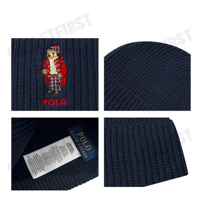 POLO RALPH LAUREN รุ่น POLO BEAR RIB-KNIT BEANIE CODE: 449959381002 หมวกบีนนี่ หมวกไหมพรม หมวกหมี