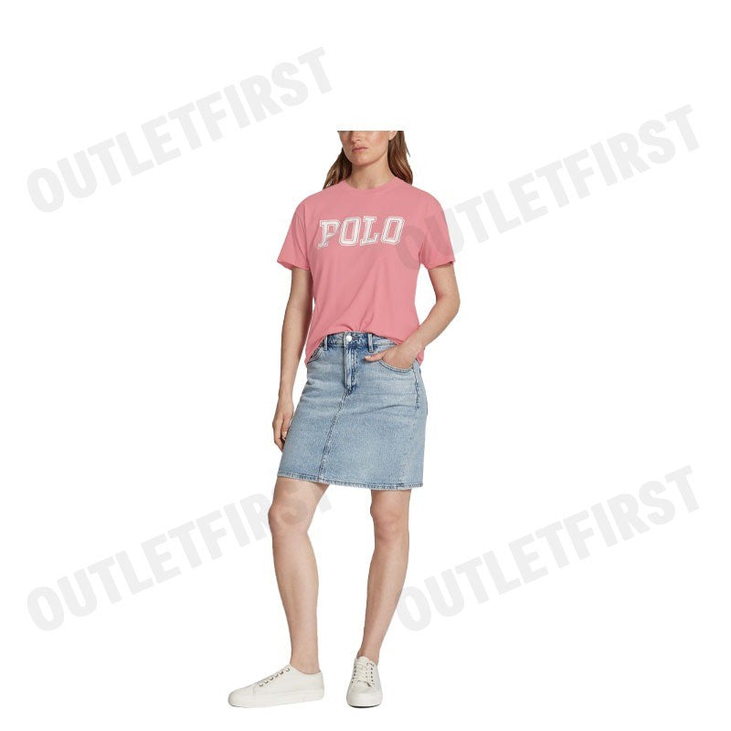 POLO RALPH LAUREN รุ่น LOGO JERSEY CREWNECK TEE CODE: 211935591002 เสื้อยืดคอกลม เสื้อยืดแขนสั้น เสื้อยืดผู้หญิง