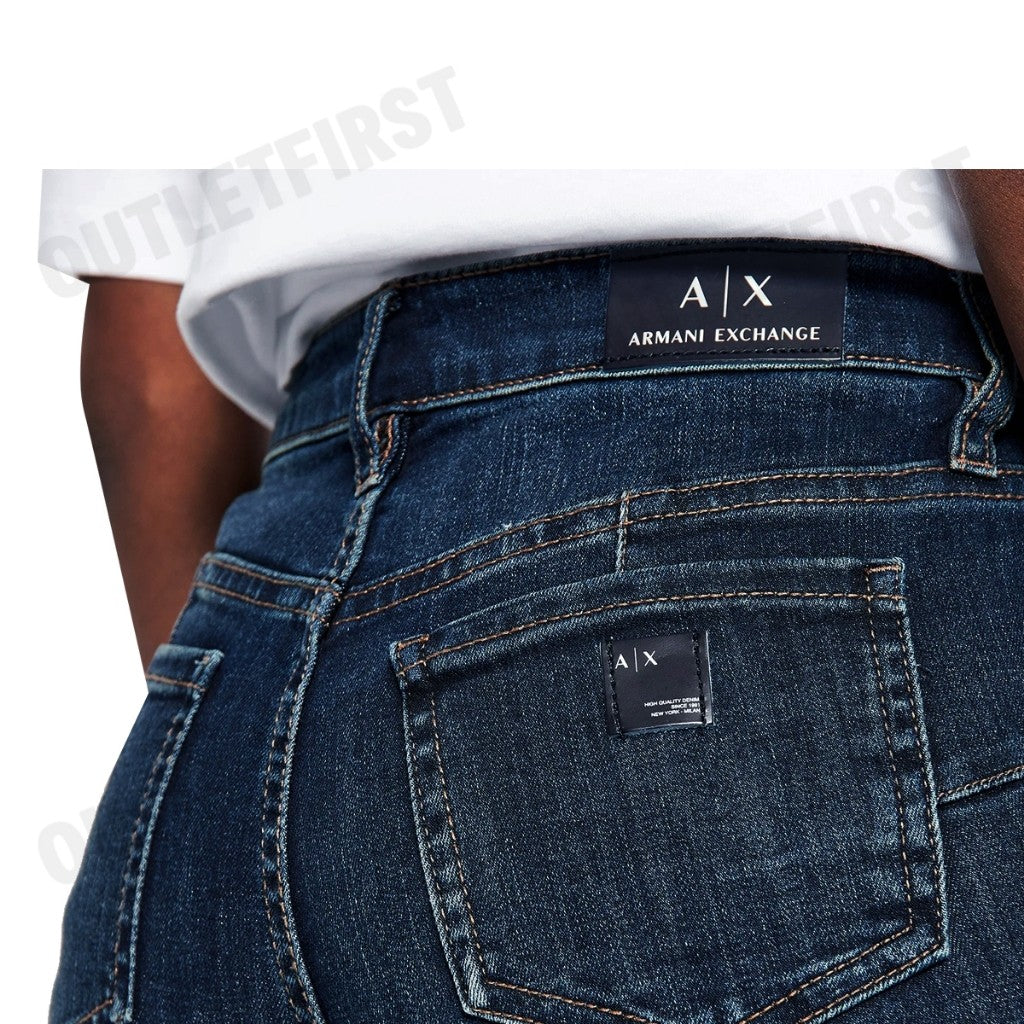 ARMANI EXCHANGE รุ่น SUPER SKINNY LIFT-UP MID RISE CODE: 6HYJ69 Y2REZ 1500 กางเกงยีนส์ กางเกงยีนส์ผู้หญิง กางเกงสกินนี่