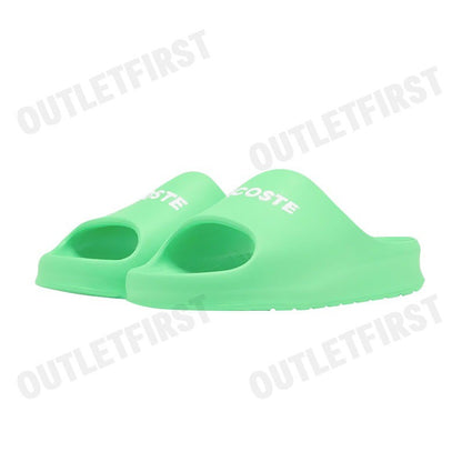 LACOSTE รุ่น MEN'S SERVE SLIDE 2.0 SLIDES CODE: 7-47CMA00151R7 รองเท้าแตะ รองเท้าผู้ชาย รองเท้าสลิปออน