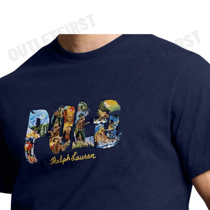 POLO RALPH LAUREN รุ่น S STEECLSML SHORT SLEEVE T-SHIRT 16/1 JERSEY CODE: 710934738001 เสื้อยืด เสื้อคอกลม เสื้อแขนสั้น