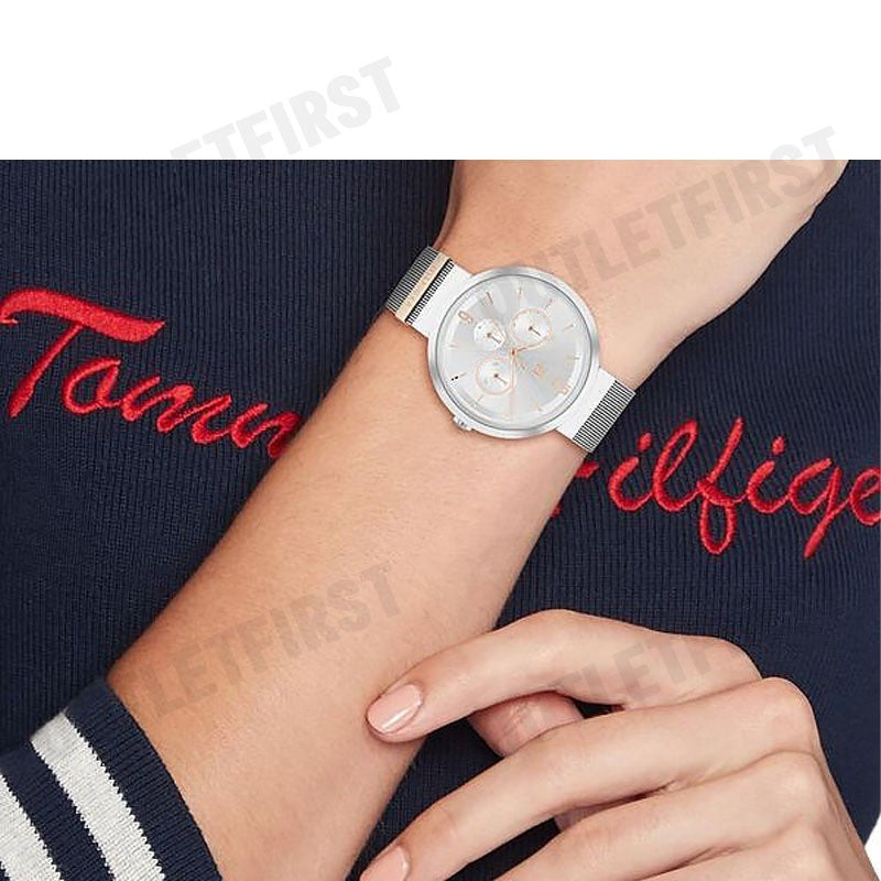 TOMMY HILFIGER รุ่น CARNATION MESH STRAP WATCH CODE: TH1782537 นาฬิกาข้อมือ นาฬิกาผู้หญิง นาฬิกาทอมมี่