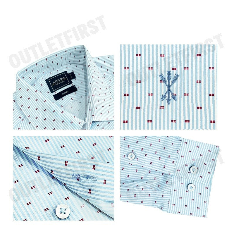 ARROW รุ่น BAMBOO SHIRT CODE: MACS605S2BSBU เสื้อเชิ้ต เสื้อแขนยาว เสื้อผู้ชาย