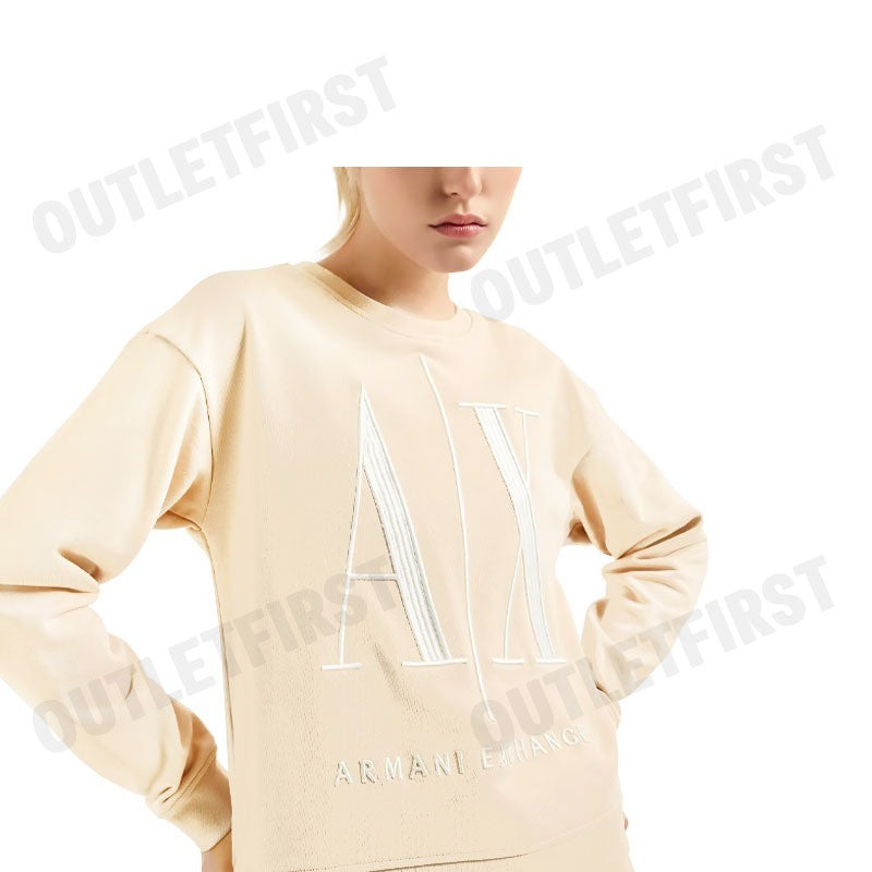 ARMANI EXCHANGE รุ่น STRETCH FABRIC ZIP-UP HOODIE CODE: 8NYM02 YJ68Z 14BD เสื้อสเวตเตอร์แขนยาว เสื้อแขนยาวผู้หญิง เสื้อ