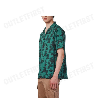 JOHN HENRY รุ่น MEN'S SHORT SLEEVES RELAXED FIT SHIRT (GREEN) CODE: JH F324MSSRL21 เสื้อเชิ้ตแขนสั้น เสื้อเชิ้ต