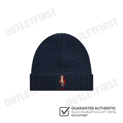 POLO RALPH LAUREN รุ่น POLO BEAR RIB-KNIT BEANIE CODE: 449959381002 หมวกบีนนี่ หมวกไหมพรม หมวกหมี