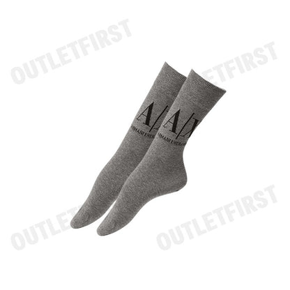 ARMANI EXCHANGE รุ่น TENNIS SOCKS WITH LOGO CODE: 953033 CC653 00048  ถุงเท้าข้อยาว ถุงเท้าสีเทา ถุงเท้าอมานี่