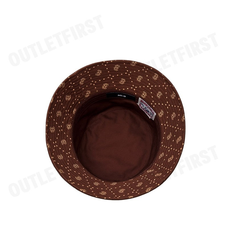 MLB รุ่น DIAMOND MONOGRAM POINT UNISEX BUCKET HAT CODE: 3AHTM103N 43BRD หมวกบักเก็ต หมวกเฟร๊ปเป้ หมวกเอ็มแอลบี