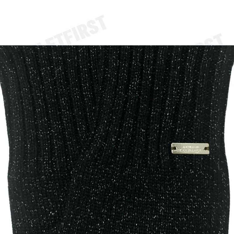 ARMANI EXCHANGE รุ่น LUREX YARN GLOVES CODE: 944617 4F305 00020 ถุงมือ ถุงมือสีดำ สำหรับผู้ชายผู้หญิง