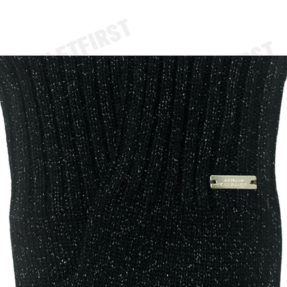 ARMANI EXCHANGE รุ่น LUREX YARN GLOVES CODE: 944617 4F305 00020 ถุงมือ ถุงมือสีดำ สำหรับผู้ชายผู้หญิง