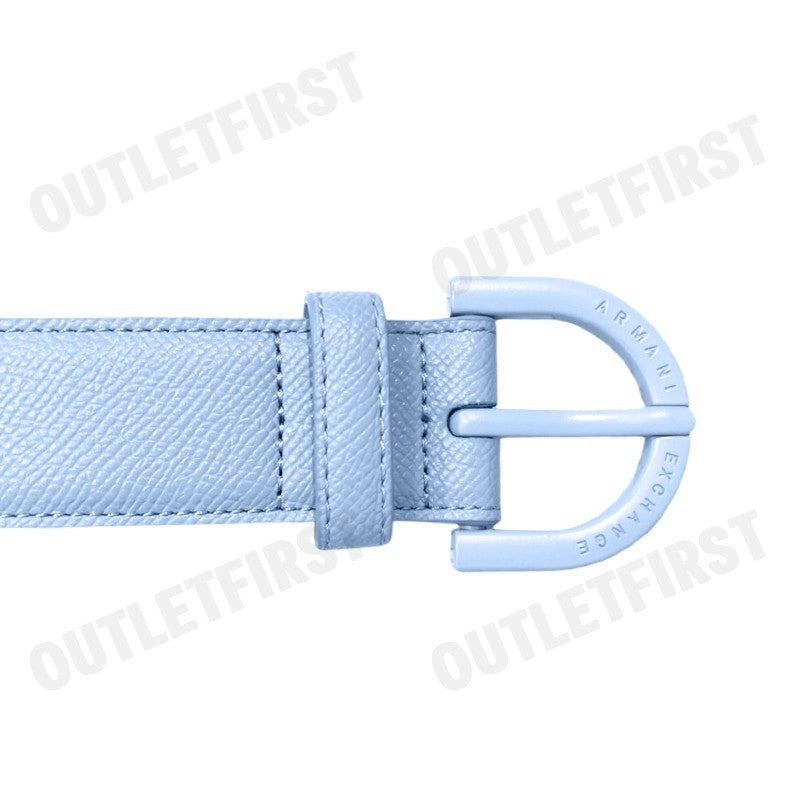 ARMANI EXCHANGE รุ่น WOMAN'S TONGUE BELT CODE: 941180 4R750 24532 เข็มขัด เข็มขัดผู้หญิง เข็มขัดสีฟ้า