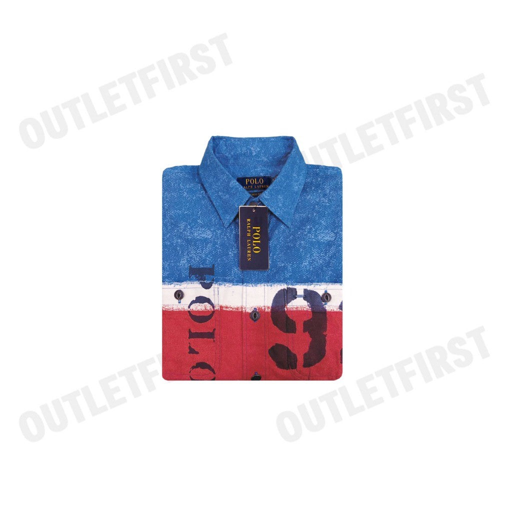 POLO RALPH LAUREN รุ่น CLASSIC FIT STRIPED OXFORD WORKSHIRT CODE: 710925261001 เสื้อแขนยาว เสื้อเชิ้ต เสื้อผู้ชาย