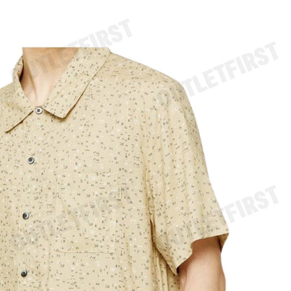 CALVIN KLEIN รุ่น MEN'S WOVEN VISCOSE LOUNGE SHORT SLEEVE BUTTON DOWN TOP CODE: NM2578 NCF เสื้อนอน เสื้อแขนสั้น ผู้ชาย