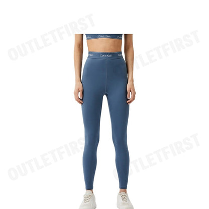 CALVIN KLEIN SPORT รุ่น MODERN SPORT HIGH RISE 7/8 LEGGINGS CODE: 4WS4L633 420 กางเกงออกกำลังกาย เลคกิ้ง ขายาว