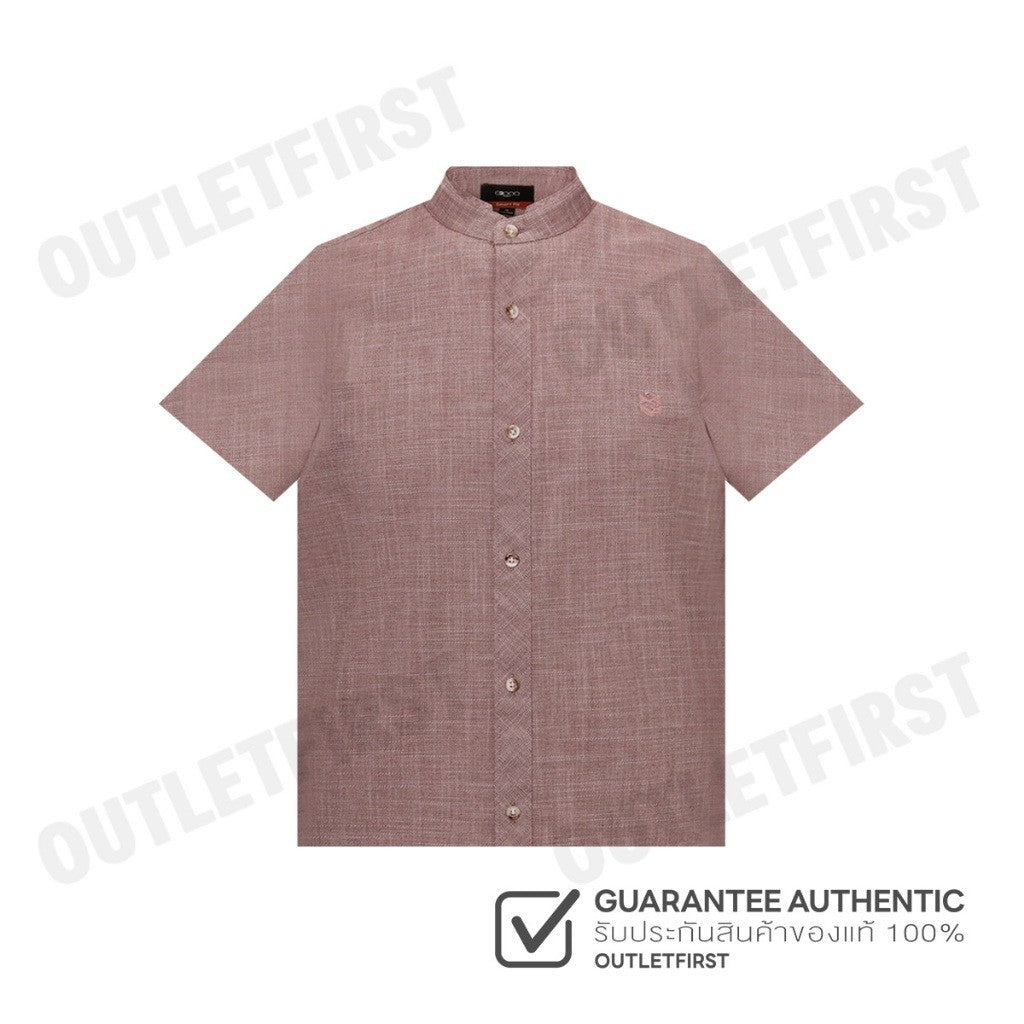 G2000 รุ่น COTTON STAND LOGO SHIRT IN SMART FIT CODE: 41130612 34 เสื้อเชิ้ต เสื้อแขนสั้น เสื้อผู้ชาย