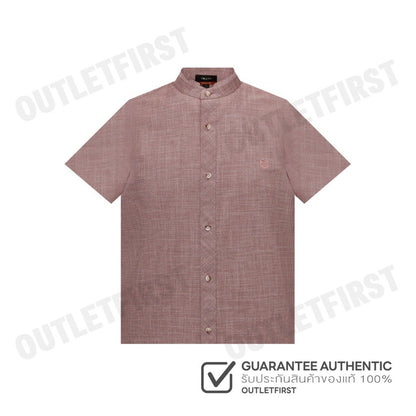G2000 รุ่น COTTON STAND LOGO SHIRT IN SMART FIT CODE: 41130612 34 เสื้อเชิ้ต เสื้อแขนสั้น เสื้อผู้ชาย