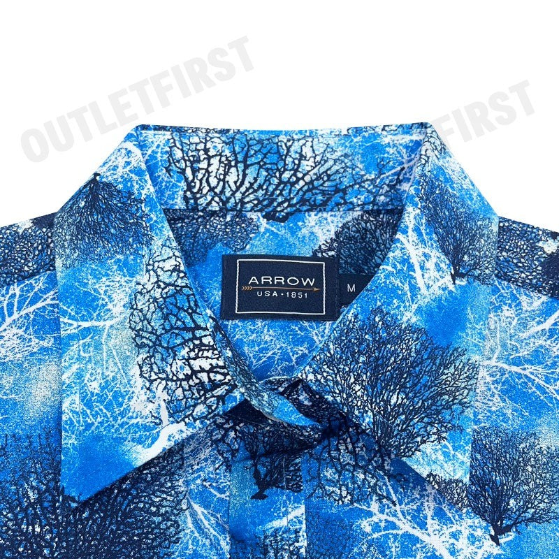 ARROW รุ่น WOMEN'S TROPICAL SHIRT CODE: WACC548S4CSBU เสื้อเชิ้ต เสื้อแขนสั้น เสื้อผู้หญิง