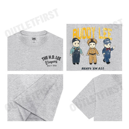 LEE รุ่น MEN'S SHORT SLEEVED T-SHIRT CODE: LE F124MTSSN21 เสื้อยืดคอกลม เสื้อแขนสั้น เสื้อผู้ชาย