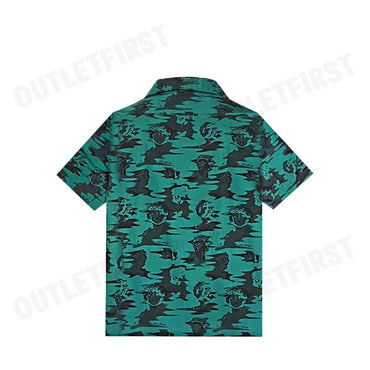 JOHN HENRY รุ่น MEN'S SHORT SLEEVES RELAXED FIT SHIRT (GREEN) CODE: JH F324MSSRL21 เสื้อเชิ้ตแขนสั้น เสื้อเชิ้ต
