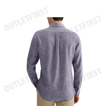 G2000 รุ่น LINEN BLEND CASUAL SHIRT IN SMART FIT WINDSOR COLLAR CODE: 41129912 87 เสื้อเชิ้ตแขนยาว เสื้อเชิ้ตผู้ชาย