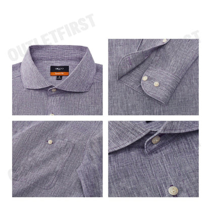 G2000 รุ่น LINEN BLEND CASUAL SHIRT IN SMART FIT WINDSOR COLLAR CODE: 41129912 87 เสื้อเชิ้ตแขนยาว เสื้อเชิ้ตผู้ชาย