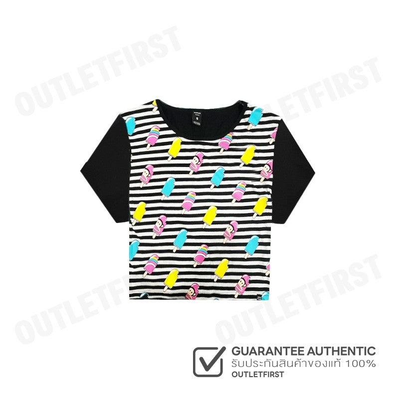 PAUL FRANK รุ่น WOMEN'S TEE SHIRT CODE: PFGLTSSP6160 เสื้อครอป เสื้อยืดผู้หญิง เสื้อแขนสั้น