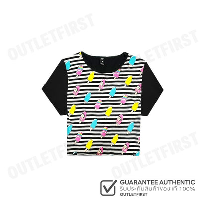 PAUL FRANK รุ่น WOMEN'S TEE SHIRT CODE: PFGLTSSP6160 เสื้อครอป เสื้อยืดผู้หญิง เสื้อแขนสั้น