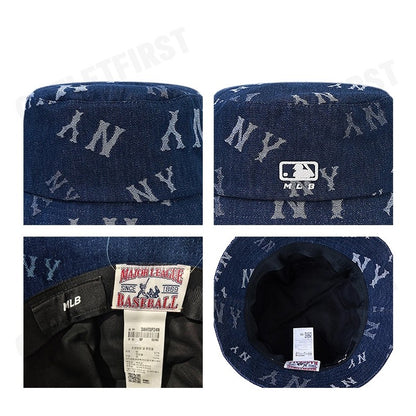 MLB รุ่น DENIM COOPERS MEGA LOGO NEW YORK YANKEES CODE: 3AHTDP24N 50INS หมวกบักเก็ต หมวกเฟร๊ปเป้ หมวกเอ็มแอลบี