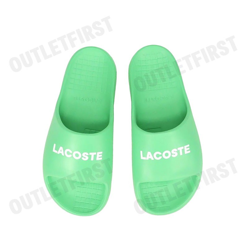 LACOSTE รุ่น MEN'S SERVE SLIDE 2.0 SLIDES CODE: 7-47CMA00151R7 รองเท้าแตะ รองเท้าผู้ชาย รองเท้าสลิปออน