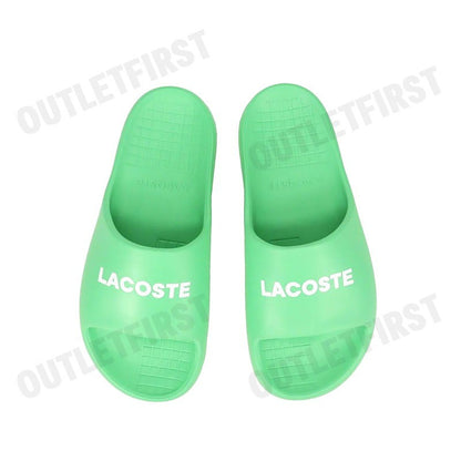 LACOSTE รุ่น MEN'S SERVE SLIDE 2.0 SLIDES CODE: 7-47CMA00151R7 รองเท้าแตะ รองเท้าผู้ชาย รองเท้าสลิปออน