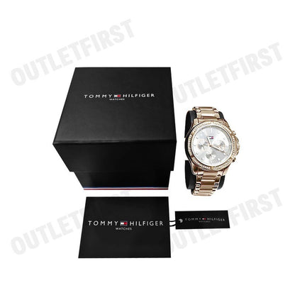 TOMMY HILFIGER รุ่น MULTIFUNCTION DIAL STAINLESS STEEL STRAP WATCH CODE: TH1782572 นาฬิกาข้อมือ ผู้หญิง นาฬิกาโรสโกลด์
