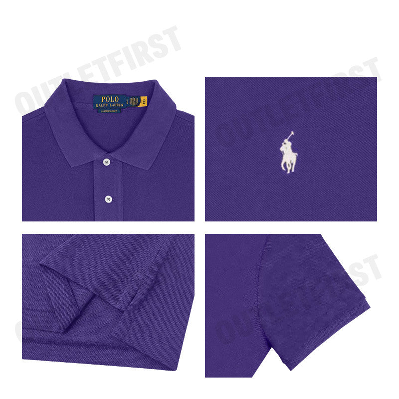 POLO RALPH LAUREN รุ่น CUSTOM SLIM FIT MESH POLO SHIRT CODE: 710680784397 เสื้อโปโล เสื้อผู้ชาย เสื้อแขนสั้น