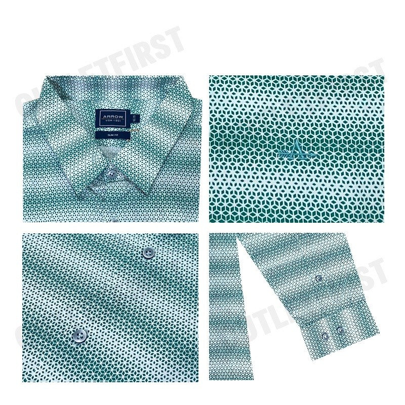 ARROW รุ่น ARROW BAMBOO SHIRT CODE: MACS612W2BSGR เสื้อเชิ้ต เสื้อแขนยาว เสื้อผู้ชาย
