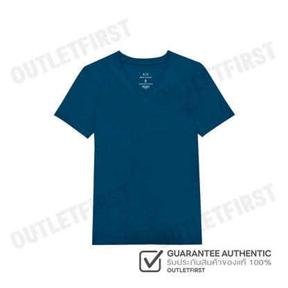 ARMANI EXCHANGE รุ่น SLIM FIT T-SHIRT IN PIMA COTTON JERSEY CODE: 8NZT75 ZJA5Z 15CR เสื้อยืดคอวี เสื้อยืดผู้ชาย เสื้อยืด