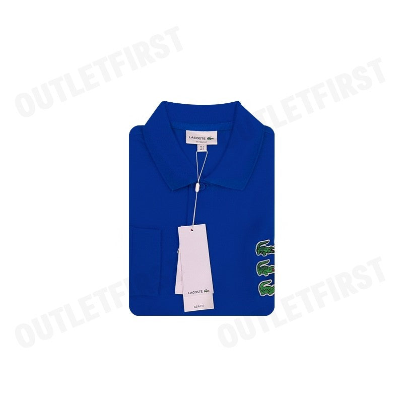 LACOSTE รุ่น MEN'S POLO SHIRT OFFICIAL CLOCK LONG SLEEVE POLO SHIRT CODE: PH5723 10 JQ0 เสื้อโปโลแขนยาว เสื้อโปโลผู้ชาย